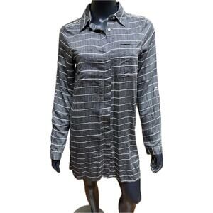 Koy Resort Monterey Shirt Dress Gray Small New!